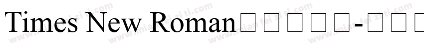 Times New Roman新罗马字体字体转换